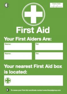 First Aiders in clinic Poster CPDG