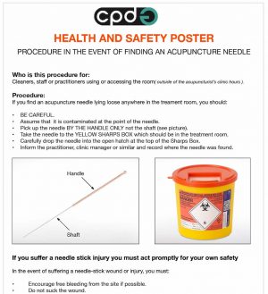 CPDG Lost needle and needle stick injury poster