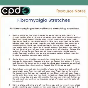 CPDG Firomyalgia stretches